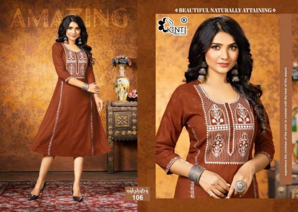 Kinti Nakshatra Rayon Designer Kurtis Collection